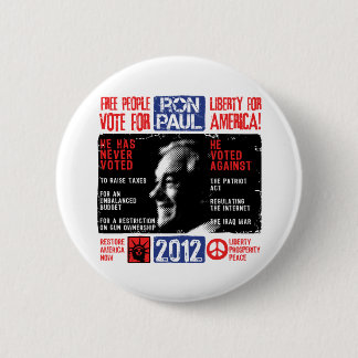 Ron Paul 2012 6 Cm Round Badge