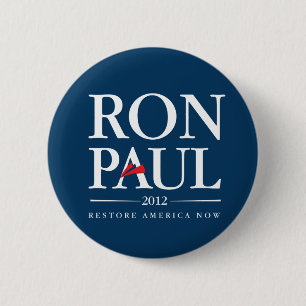 Ron Paul 2012 (Blue) 6 Cm Round Badge
