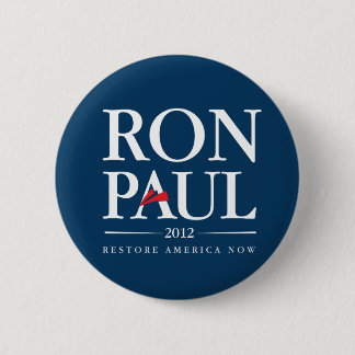 Ron Paul 2012 (Blue) 6 Cm Round Badge