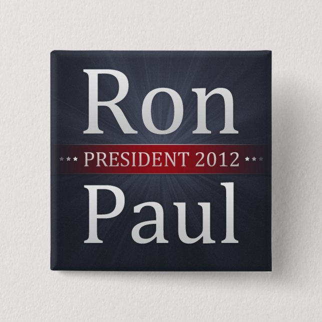 Ron Paul 2012 Campaign Button (Front)