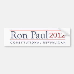 Ron Paul 2012 Constitutional Republican Bumper Sticker