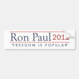 Ron Paul 2012 Freedom is Popular Bumper Sticker