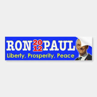 Ron Paul 2012 - Liberty, Prosperity, Peace Bumper Sticker