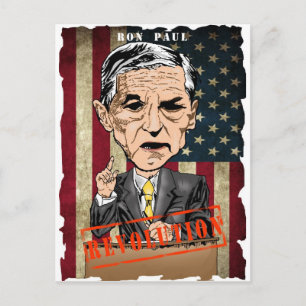 RON PAUL 2012 POSTCARD