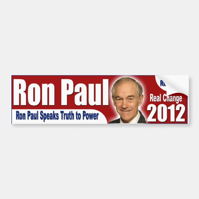 Ron Paul 2012 - Real Hope, Real Change Bumper Sticker (Front)