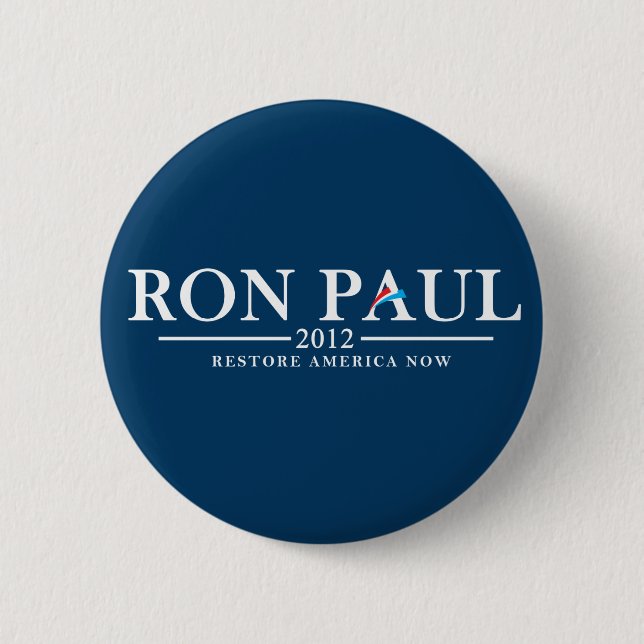 Ron Paul 2012 - Restore America Now 6 Cm Round Badge (Front)