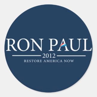 RON PAUL 2012 RESTORE AMERICA NOW STICKER