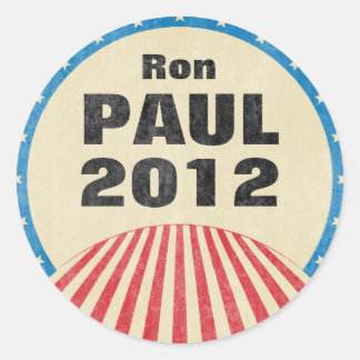 Ron Paul 2012 Round Stickers