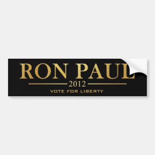 Ron Paul 2012 - Vote for Liberty (gold) Bumper Sticker