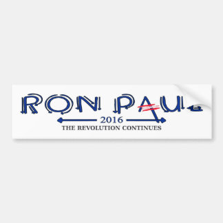 Ron Paul 2016: The Revolution Continues Bumper Sticker