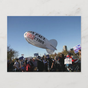 Ron Paul blimp Postcard