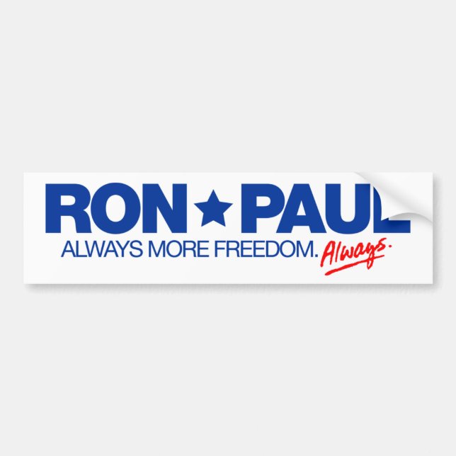 Ron Paul Bumper Sticker (Front)