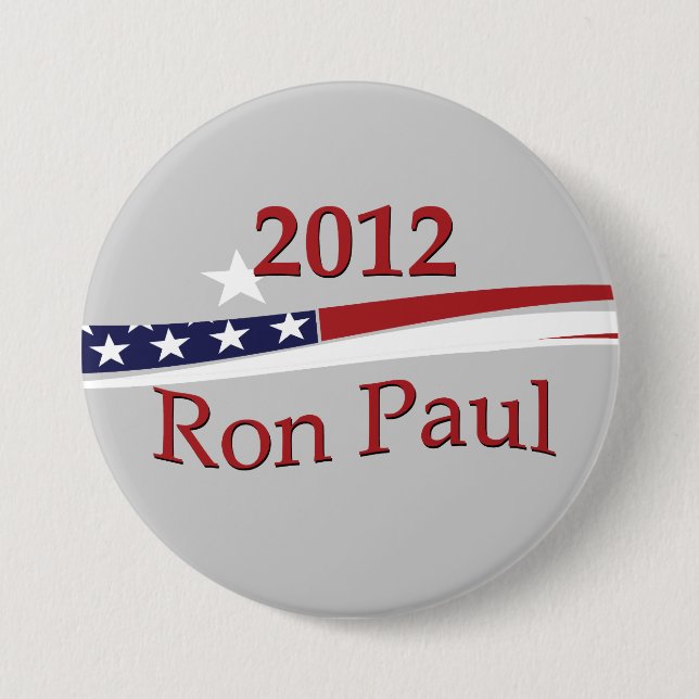 Ron Paul Button/Pin 7.5 Cm Round Badge (Front)