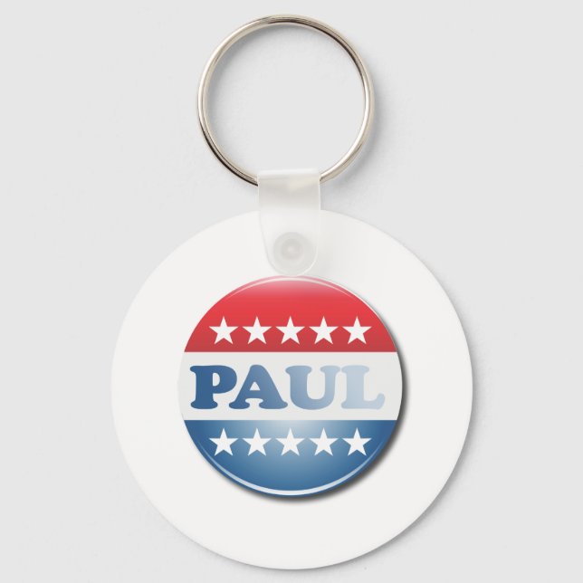 RON PAUL CAMPAIGN BUTTON KEY RING (Front)