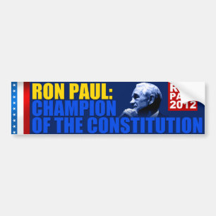 Ron Paul: Champion of the Constitution Bumper Sticker