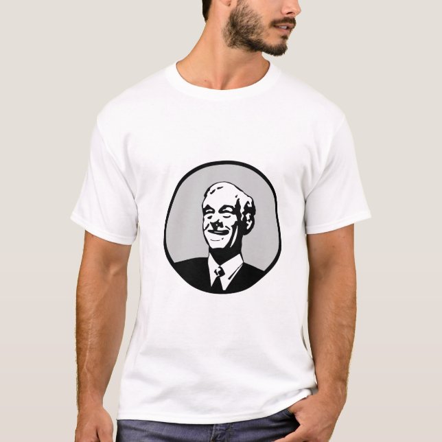 Ron Paul Circle Grey T-Shirt (Front)