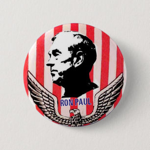 Ron Paul Eagle & Stripes button