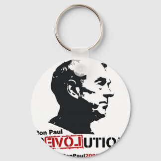 Ron Paul face Stencil - Revolution Key Ring