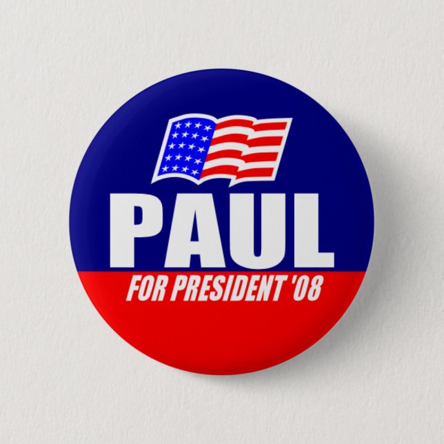 Ron Paul for President 08 Button (Front)