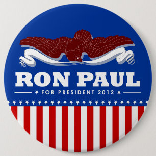 Ron Paul for President 2012 6 Cm Round Badge