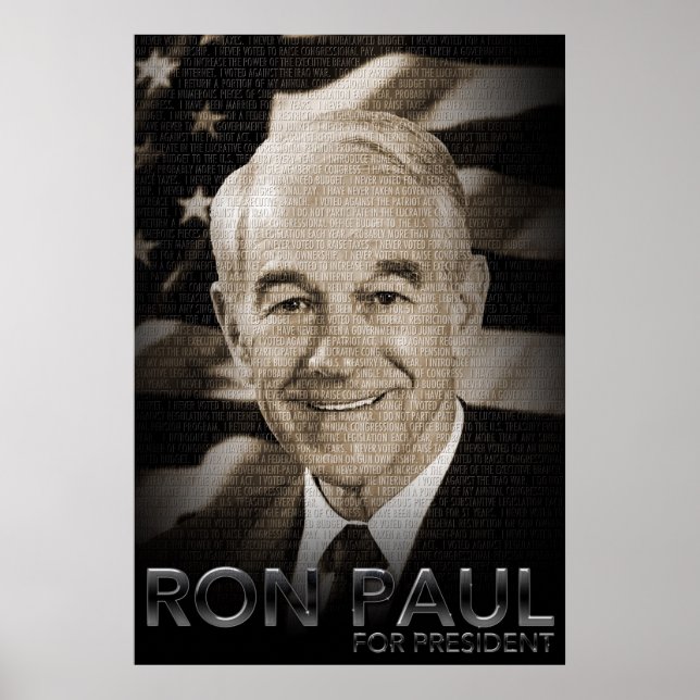 Ron Paul for President 2012 Campaign Poster (Front)