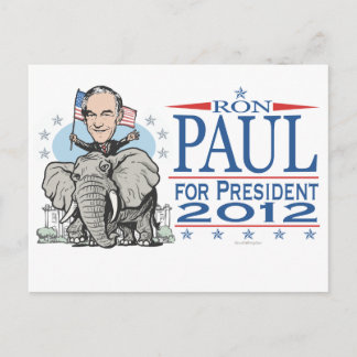 Ron Paul GOP Mascot 2012 Postcard