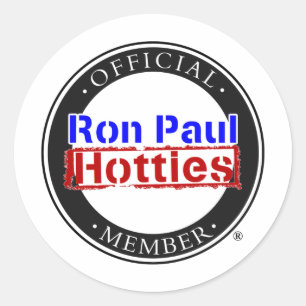 Ron Paul Hotties Gear Classic Round Sticker