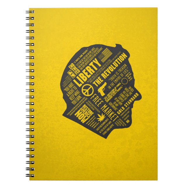 Ron Paul Libertarian Abstract Thought Notebook (Front)