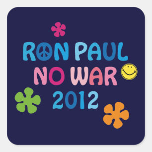 Ron Paul - No War - 2012 Square Sticker