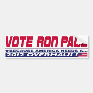 Ron Paul Overhaul Bumper Sticker