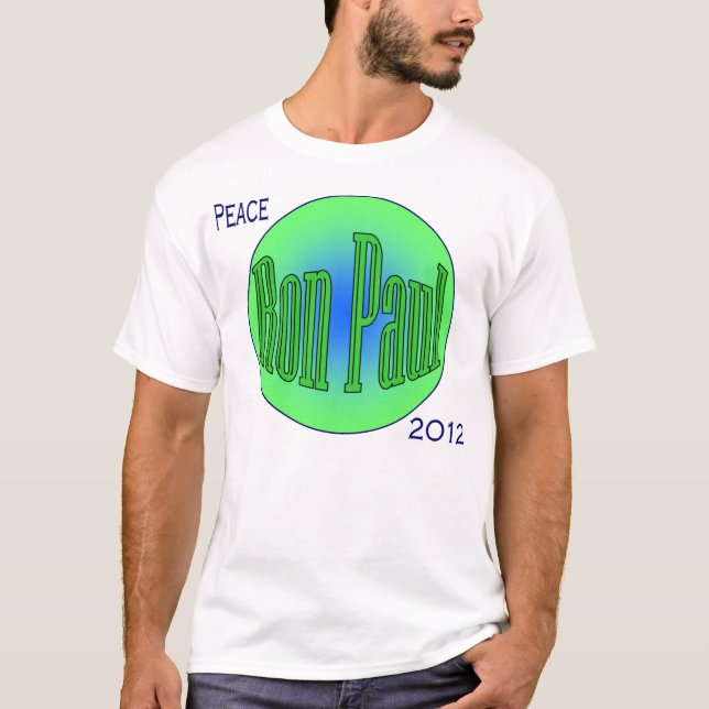 Ron Paul Peace on Earch T-Shirt (Front)