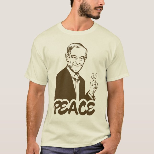 Ron Paul Peace T-Shirt (Front)