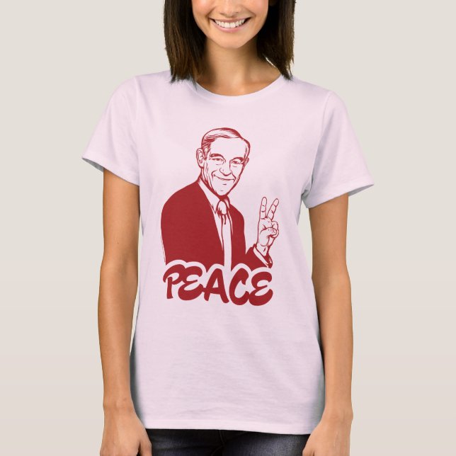 Ron Paul Peace T-Shirt (Front)