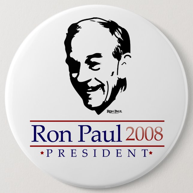 Ron Paul Portrait Gigantic Button (Front)