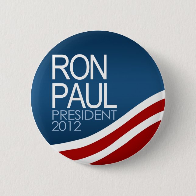 Ron Paul President 2012 6 Cm Round Badge (Front)