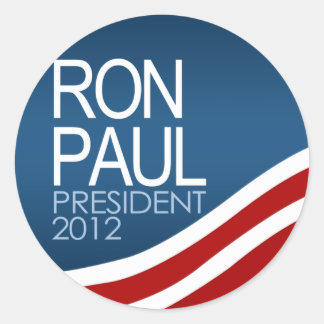 Ron Paul President 2012 Classic Round Sticker