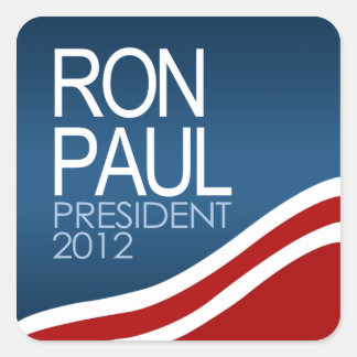 Ron Paul President 2012 Square Sticker
