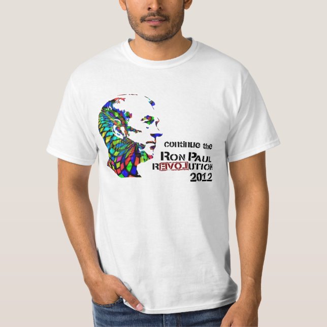 Ron Paul Psychedelic T-shirt (Front)