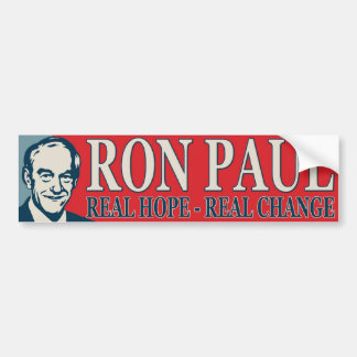Ron Paul: Real Hope - Real Change Bumper Sticker