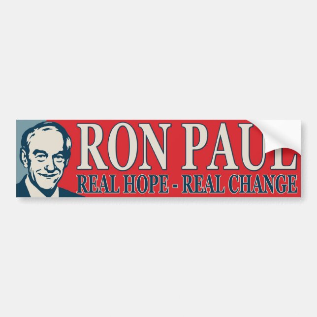 Ron Paul: Real Hope - Real Change Bumper Sticker (Front)