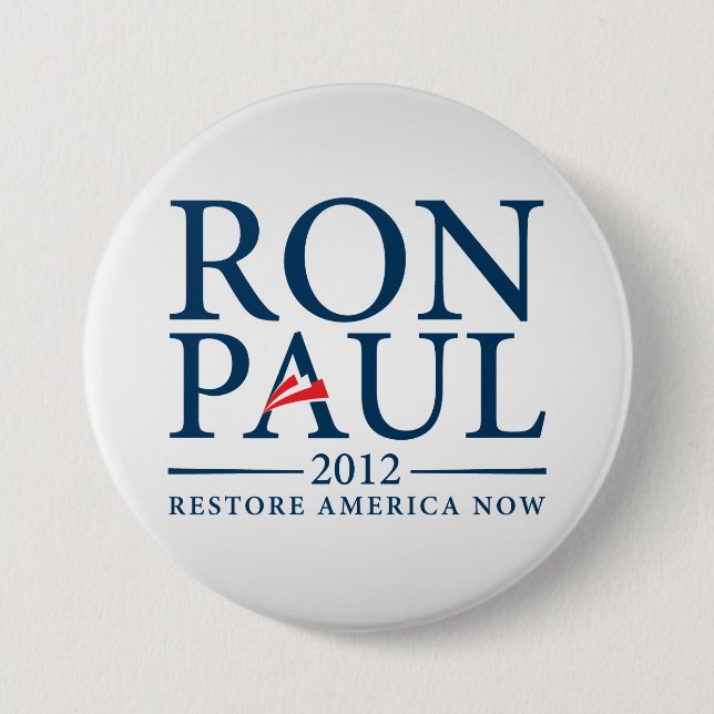 Ron Paul Restore America Now Button (Front)