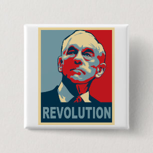 Ron Paul Revolution 15 Cm Square Badge