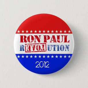 Ron Paul Revolution 2012 6 Cm Round Badge
