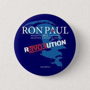 Ron Paul Revolution 2012 Button