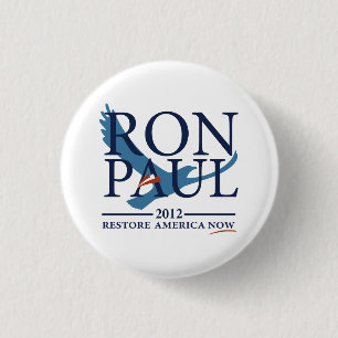 Ron Paul Revolution 3 Cm Round Badge