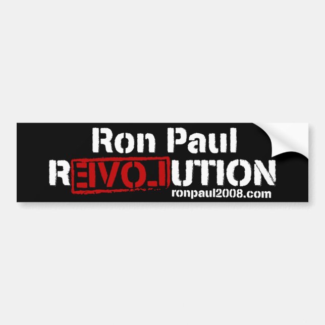 Ron Paul Revolution Bumper Sticker (Front)