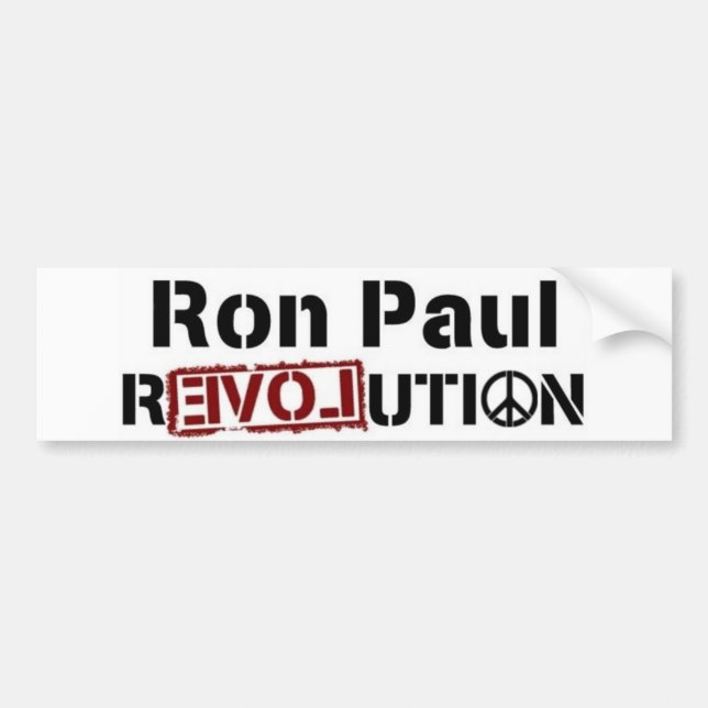 Ron Paul Revolution Bumper Sticker..... Sticker (Front)