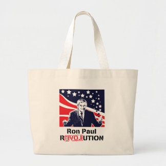 Ron Paul Revolution Large Tote Bag
