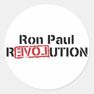 Ron Paul Revolution Round Sticker