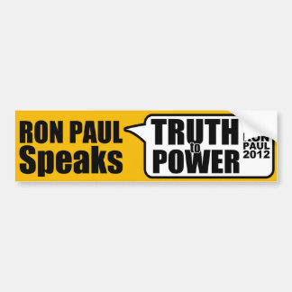 Ron Paul Speaks Bumper Sticker